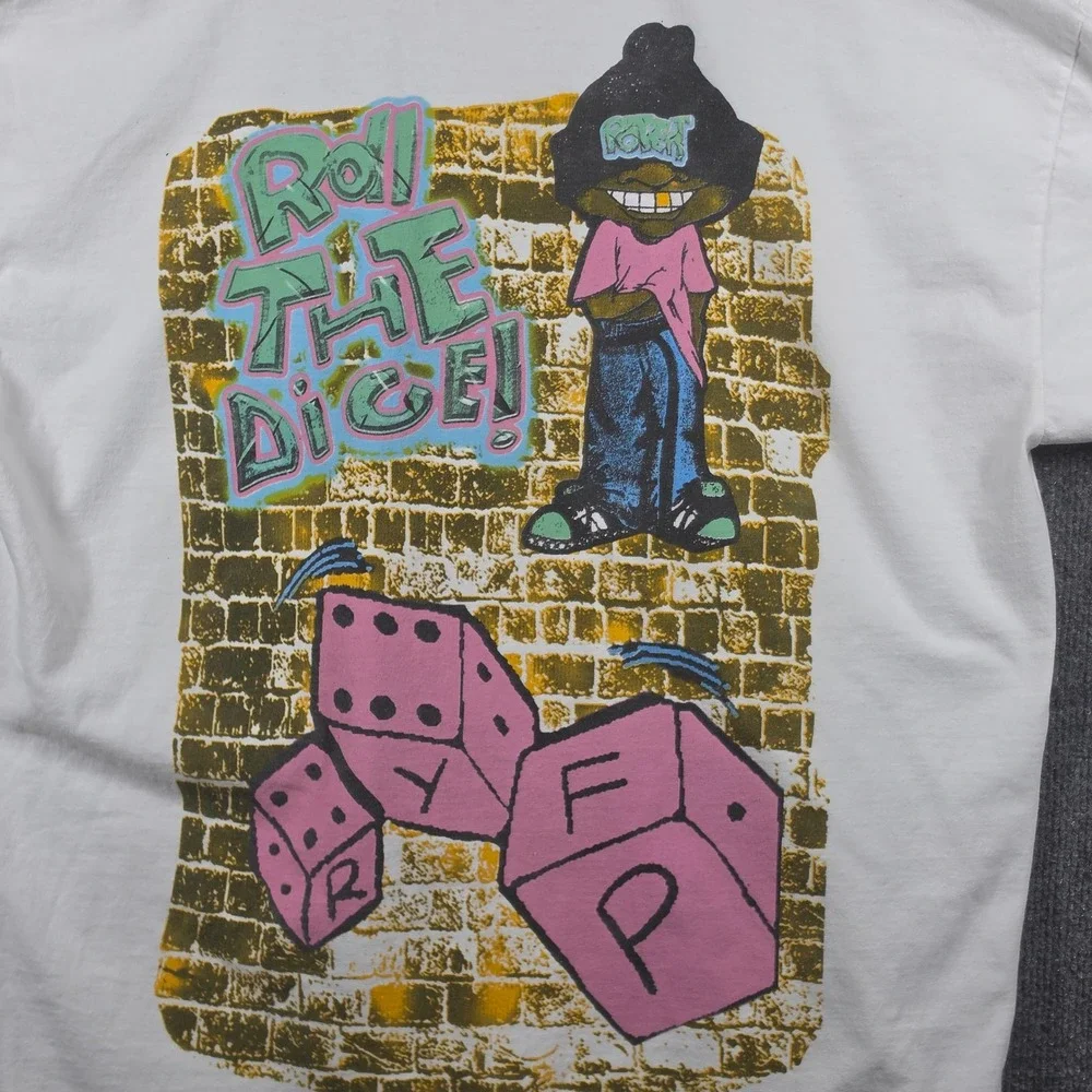 Los Angeles Apparel Shirt Mens XL Potent Roll The Dice Graphic Tee Made in USA